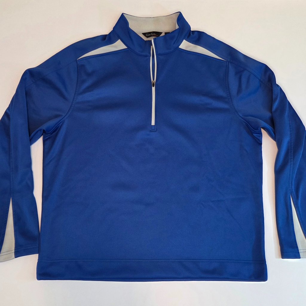 1/4 Zip Long Sleeve Fleece-Lined Pullover By Walter Hagen, Men's Large, Nwot